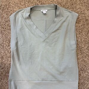 Women's Retroterry Sleeveless Muscle Tee Shirt in Light Sage
